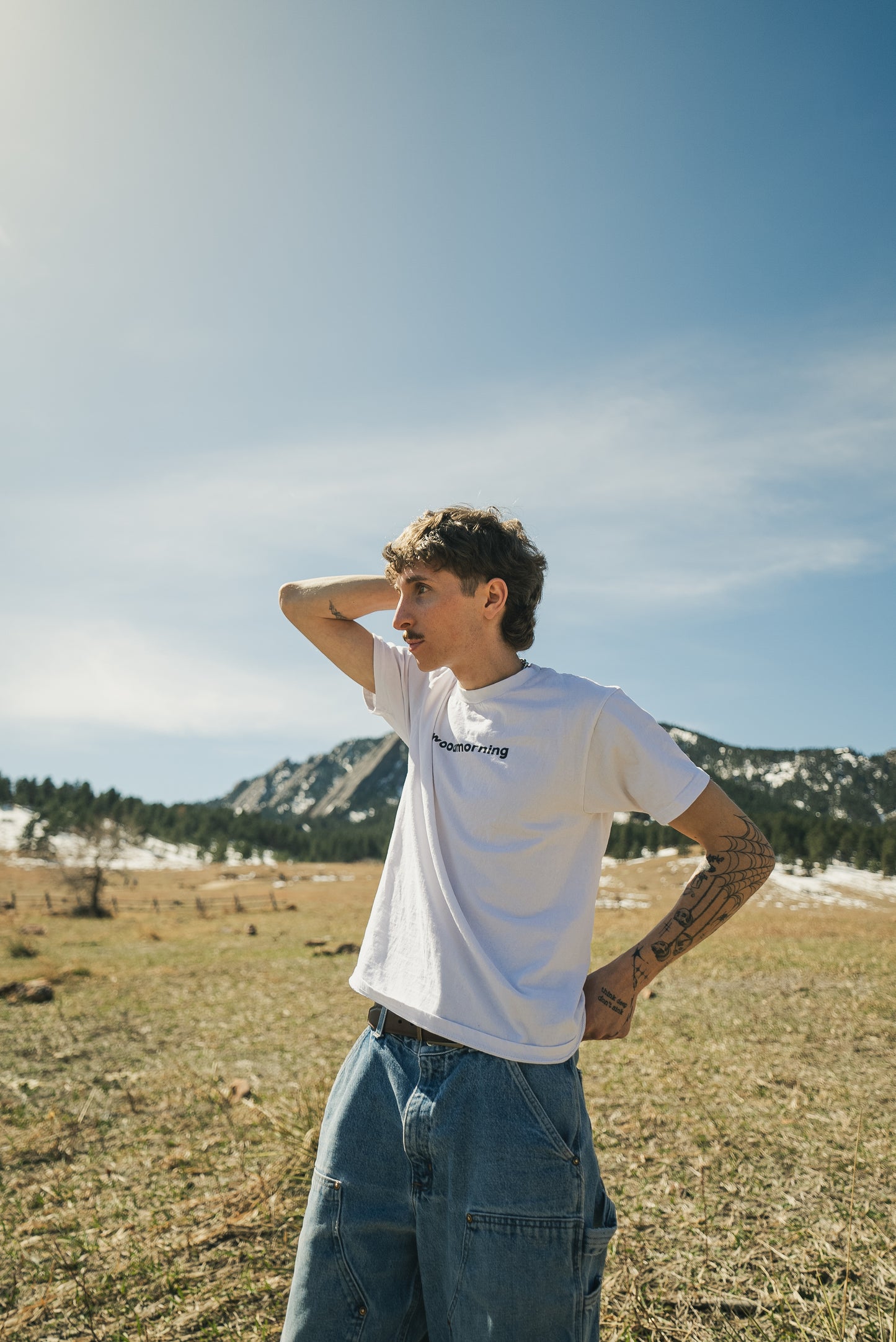 WOOD MORNING TEE - WHITE