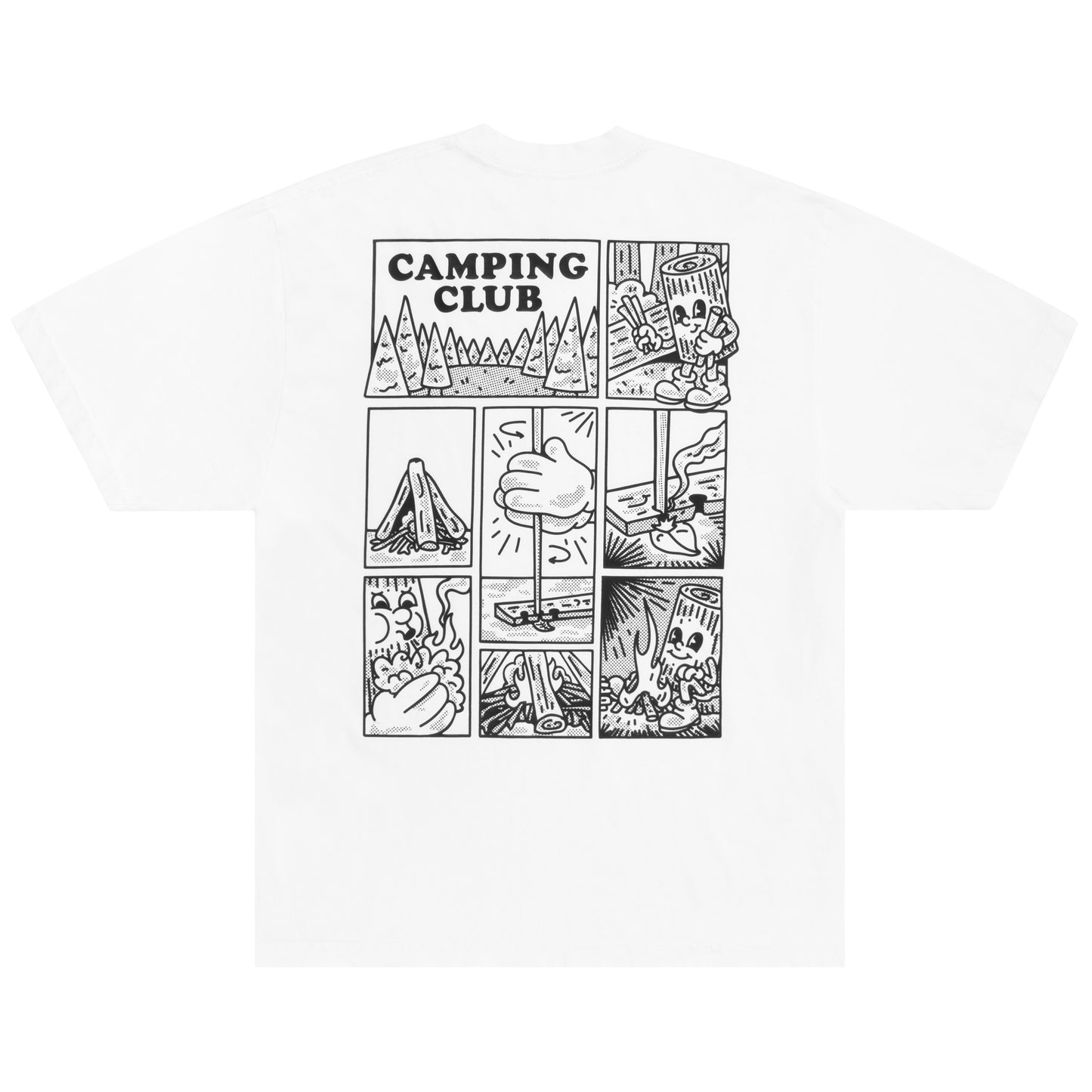 COMIC STRIP TEE - WHITE