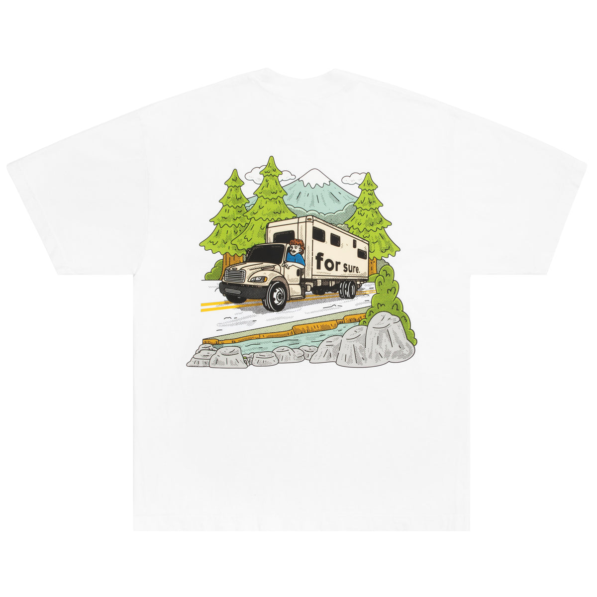 MOUNTAIN TRUCKER TEE - WHITE