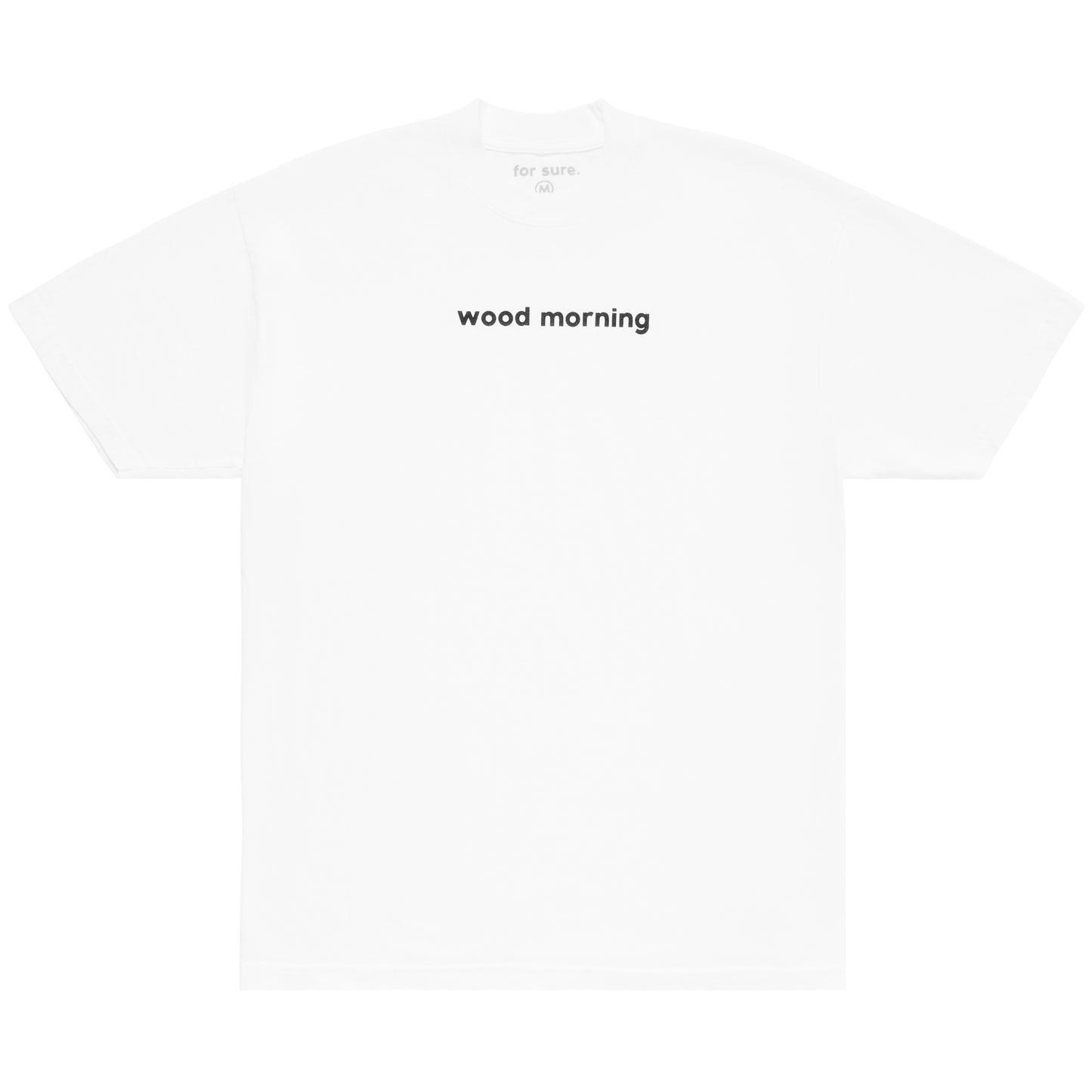 WOOD MORNING TEE - WHITE